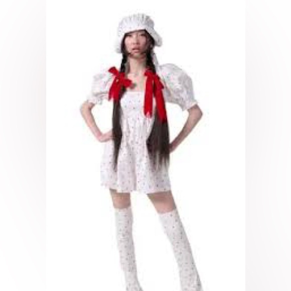 La fraise selkie set with romper and soft corset size xxl